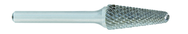 SL-4 -- 1/2 x 1-1/8 LOC x 1/4 Shank x 2 OAL 14 Degree Included Angle Carbide Medium Tough Cut Burr - Eagle Tool & Supply