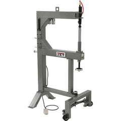 Jet - Power Hammer Machines; Machine Style: Planishing Hammer ; Power Type: Manual ; Throat Depth (Inch): 24 ; Maximum Opening Size (Inch): 2-1/2 ; Air Consumption (CFM): 8.80 ; Voltage: 110 - Eagle Tool & Supply