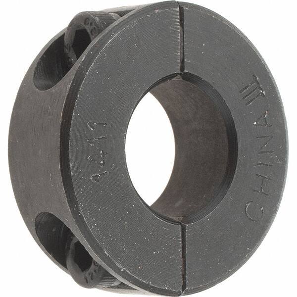 Value Collection - 14mm Bore, Steel, Two Piece Shaft Collar - 1-1/4" Outside Diam - Eagle Tool & Supply