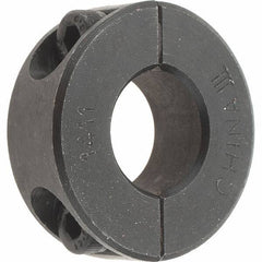 Value Collection - 14mm Bore, Steel, Two Piece Shaft Collar - 1-1/4" Outside Diam - Eagle Tool & Supply
