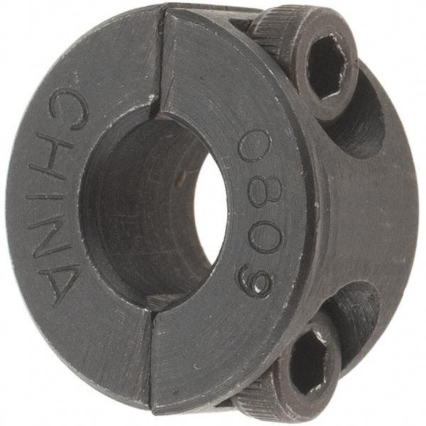 Value Collection - 8mm Bore, Steel, Two Piece Shaft Collar - 1" Outside Diam - Eagle Tool & Supply