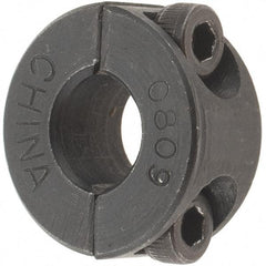 Value Collection - 8mm Bore, Steel, Two Piece Shaft Collar - 1" Outside Diam - Eagle Tool & Supply