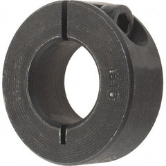 Value Collection - 18mm Bore, Steel, One Piece Clamp Collar - 1-1/2" Outside Diam - Eagle Tool & Supply