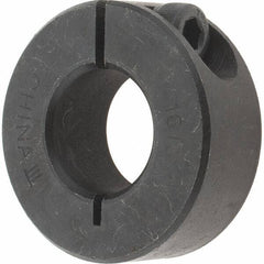 Value Collection - 16mm Bore, Steel, One Piece Clamp Collar - 1-3/8" Outside Diam - Eagle Tool & Supply