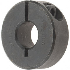 Value Collection - 9mm Bore, Steel, One Piece Clamp Collar - 1" Outside Diam - Eagle Tool & Supply