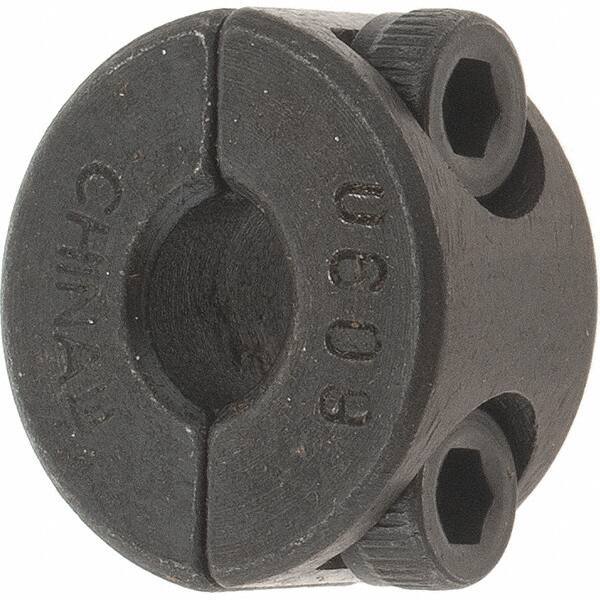Value Collection - 6mm Bore, Steel, Two Piece Shaft Collar - 3/4" Outside Diam - Eagle Tool & Supply
