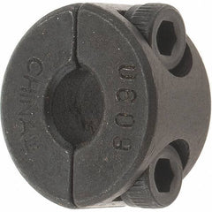 Value Collection - 6mm Bore, Steel, Two Piece Shaft Collar - 3/4" Outside Diam - Eagle Tool & Supply