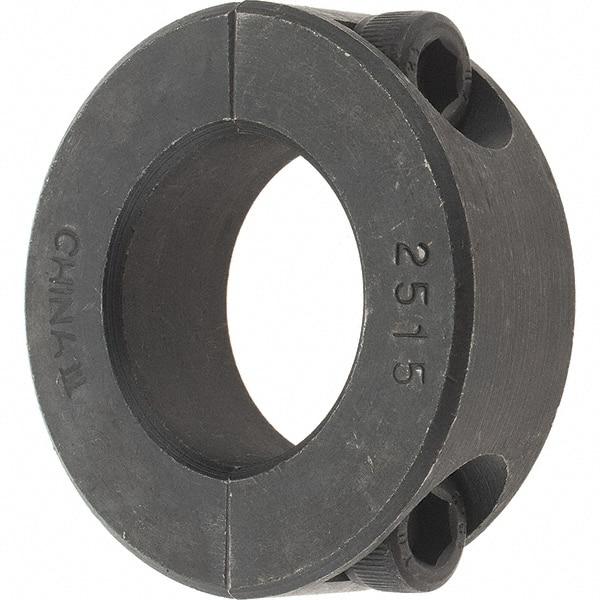 Value Collection - 25mm Bore, Steel, Two Piece Shaft Collar - 1-7/8" Outside Diam - Eagle Tool & Supply