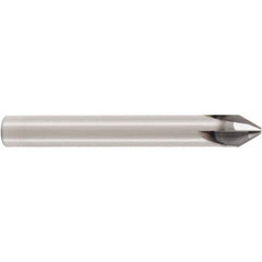 Seco - 8mm Diam 4 Flute Single End Solid Carbide Chamfer Mill - Eagle Tool & Supply