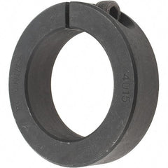 Value Collection - 40mm Bore, Steel, One Piece Clamp Collar - 2-3/8" Outside Diam - Eagle Tool & Supply