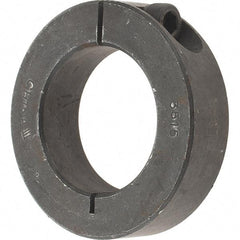 Value Collection - 35mm Bore, Steel, One Piece Clamp Collar - 2-1/4" Outside Diam - Eagle Tool & Supply