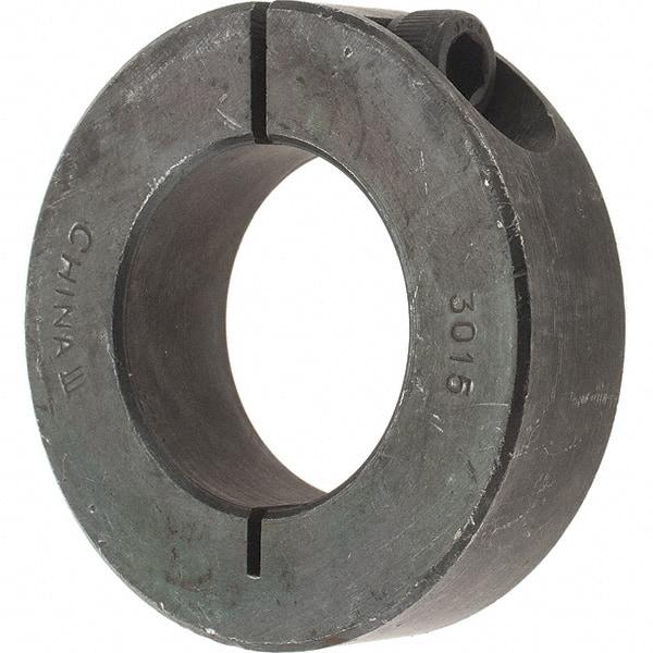 Value Collection - 30mm Bore, Steel, One Piece Clamp Collar - 2-1/8" Outside Diam - Eagle Tool & Supply