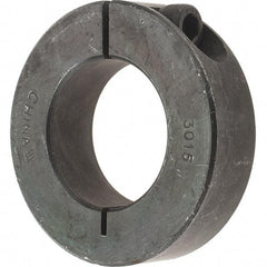 Value Collection - 30mm Bore, Steel, One Piece Clamp Collar - 2-1/8" Outside Diam - Eagle Tool & Supply