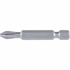 Wiha - #2 Power Bit - 1/4" Drive, 2-3/4" OAL - Eagle Tool & Supply