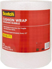 3M - 60' Long x 12" Wide, Cushion Wrap - Clear - Eagle Tool & Supply