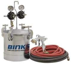Binks - Paint Sprayer Pressure Tank - SV100 HVLP Gun with 2 Gallon Tank - Eagle Tool & Supply