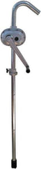 Value Collection - 1-1/4" Outlet, Aluminum Hand Operated Rotary Pump - 30 oz per Stroke, 51" OAL, For Fuel Oil, Kerosene, Gasoline, Antifreeze & Other Noncorrosive Fluids - Eagle Tool & Supply