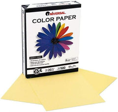 UNIVERSAL - 8-1/2" x 11" Canary Copy Paper - Use with Laser Printers, Copiers, Offset Presses, Spirit Duplicators - Eagle Tool & Supply