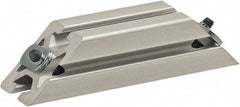 80/20 Inc. - 40mm Wide, Open Shelving Accessory/Component - Aluminum, Clear Anodized Finish, 160mm Long, Use with 4040 - Eagle Tool & Supply