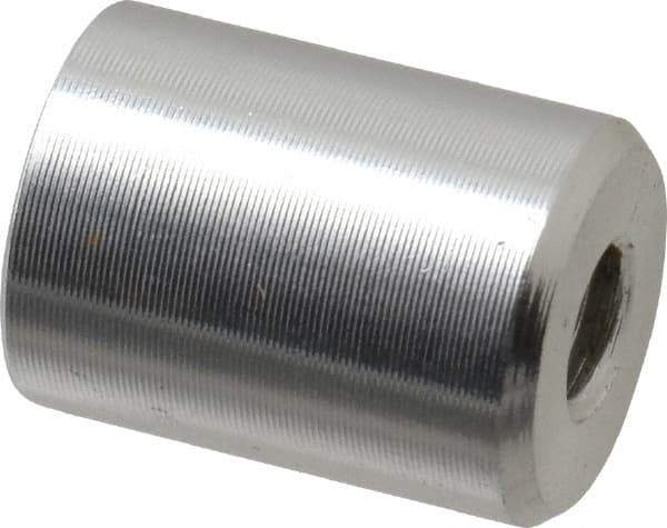 Mag-Mate - 8-32 Thread, 3/8" Diam, 1/2" High, 0.65 Lb Average Pull Force, Neodymium Rare Earth Pot Magnet - 1/4" Tapped Hole Depth, Nickel Plated, Aluminum Insulated - Eagle Tool & Supply