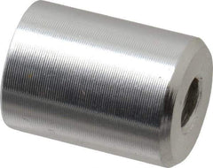 Mag-Mate - 8-32 Thread, 3/8" Diam, 1/2" High, 0.65 Lb Average Pull Force, Neodymium Rare Earth Pot Magnet - 1/4" Tapped Hole Depth, Nickel Plated, Aluminum Insulated - Eagle Tool & Supply