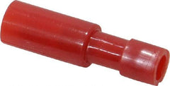 3M - 22 to 18 AWG Bullet Connector - 0.18" Bullet Diam, Red Nylon Insulation - Eagle Tool & Supply