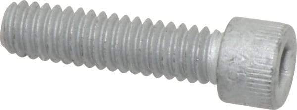 Armor Coat - 1/4-20 UNC Hex Socket Drive, Socket Cap Screw - Alloy Steel, Armor Coat Finish, Fully Threaded, 1" Length Under Head - Eagle Tool & Supply