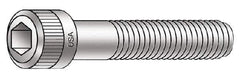 Armor Coat - #10-24 UNC Hex Socket Drive, Socket Cap Screw - Alloy Steel, Armor Coat Finish, Partially Threaded, 2-1/2" Length Under Head - Eagle Tool & Supply