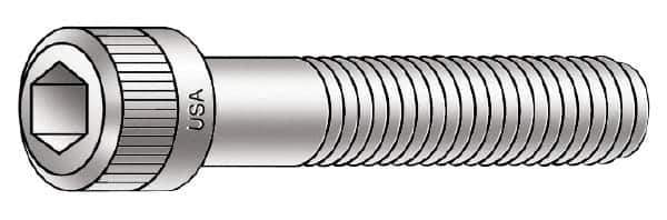 Armor Coat - #6-32 UNC Hex Socket Drive, Socket Cap Screw - Alloy Steel, Armor Coat Finish, Fully Threaded, 5/8" Length Under Head - Eagle Tool & Supply