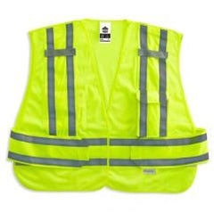 8244PSV 3XL+ LIME PUBLIC SAFETY VEST - Eagle Tool & Supply