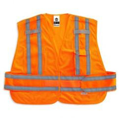 8244PSV 3XL+ ORG PUBLIC SAFETY VEST - Eagle Tool & Supply