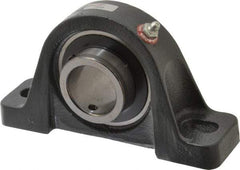 Browning - 1-1/2" ID, 7-1/8" OAL x 3-15/16" OAH Pillow Block - 4,467 Lb Static Cap, 7,340 Lb Dyn Cap, 5-3/8" Btw Mnt Hole Ctrs, 1-15/16" Base-to-Ctr Ht, Cast Iron - Eagle Tool & Supply