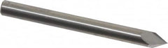 Accupro - 3/16" Diam 2 Flute Single End Solid Carbide Chamfer Mill - Eagle Tool & Supply
