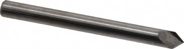 Accupro - 3/16" Diam 2 Flute Single End Solid Carbide Chamfer Mill - Eagle Tool & Supply