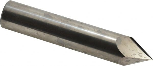 Accupro - 3/4" Diam 2 Flute Single End Solid Carbide Chamfer Mill - Eagle Tool & Supply