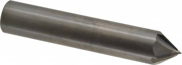 Accupro - 3/4" Diam 4 Flute Single End Solid Carbide Chamfer Mill - Eagle Tool & Supply