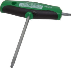 Wiha - T15 T-Handle Cushion Grip Torx Key Set - 100mm Length Under Head, T15 Torx Size - Eagle Tool & Supply