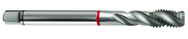 M12x1.5 6H 3-Flute Cobalt Red Ring Semi-Bottoming 40 degree Spiral Flute Tap-Bright - Eagle Tool & Supply
