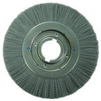 14" Diameter - Extra High Density Crimped Filament Wheel Brush - 0.055/120 Grit - 2" Arbor - Eagle Tool & Supply