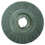 10" Diameter - Crimped Filament Wheel Brush - 0.035/80 Grit - Arbor - Eagle Tool & Supply