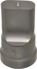 Cleveland Steel Tool - 7/16 Inch Wide Oblong Ironworker Punch - 1-1/32 Inch Body Diameter, 1-5/32 Inch Head Diameter, 1-15/16 Inch Overall Length - Eagle Tool & Supply