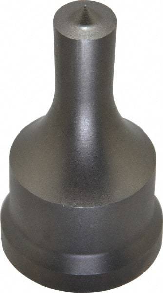 Cleveland Steel Tool - 1/2 Inch Diameter Round Ironworker Punch - 1-7/32 Inch Body Diameter, 1-3/8 Inch Head Diameter, 2-3/8 Inch Overall Length - Eagle Tool & Supply