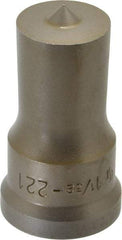 Cleveland Steel Tool - 1-1/32 Inch Diameter Round Ironworker Punch - 1-7/32 Inch Body Diameter, 1-3/8 Inch Head Diameter, 2-3/8 Inch Overall Length - Eagle Tool & Supply