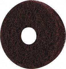 Merit Abrasives - 3" Diam, Medium Mounted Scrubber Buffing Wheel - 3 Ply, Medium Grade, 1/4" Shank Diam, 8,000 RPM - Eagle Tool & Supply