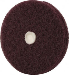 Merit Abrasives - 4" Diam, Medium Mounted Scrubber Buffing Wheel - 2 Ply, Very Fine Grade, 1/4" Shank Diam, 6,000 RPM - Eagle Tool & Supply