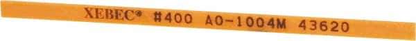 Value Collection - Rectangular, Ceramic Fiber Finishing Stick - 4" Long x 5/32" Wide x 1/32" Thick, 400 Grit, Super Fine Grade - Eagle Tool & Supply