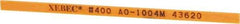 Value Collection - Rectangular, Ceramic Fiber Finishing Stick - 4" Long x 5/32" Wide x 1/32" Thick, 400 Grit, Super Fine Grade - Eagle Tool & Supply