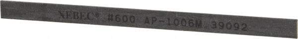 Value Collection - Rectangular, Ceramic Fiber Finishing Stick - 4" Long x 15/64" Wide x 1/32" Thick, 600 Grit, Super Fine Grade - Eagle Tool & Supply