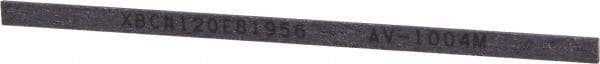 Value Collection - Rectangular, Ceramic Fiber Finishing Stick - 4" Long x 5/32" Width, 120 Grit, Fine Grade - Eagle Tool & Supply