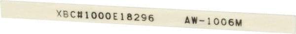 Value Collection - Rectangular, Ceramic Fiber Finishing Stick - 4" Long x 15/64" Width, 1,000 Grit, Ultra Fine Grade - Eagle Tool & Supply